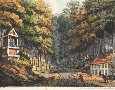 Entrance to the Foret de Soigne, where the two roads from Brussels meet by James Rouse